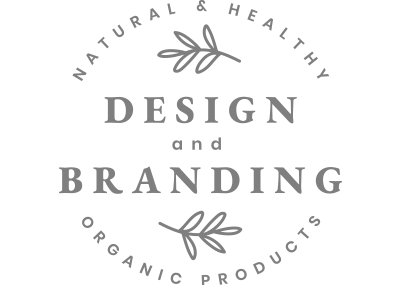 Natural and healthy design and branding logo for organic products.